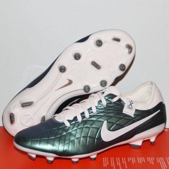 Nike Tiempo Legend 10 Pro FG Soccer Cleats Mens 5.5 Emerald Teal - Picture 1 of 7